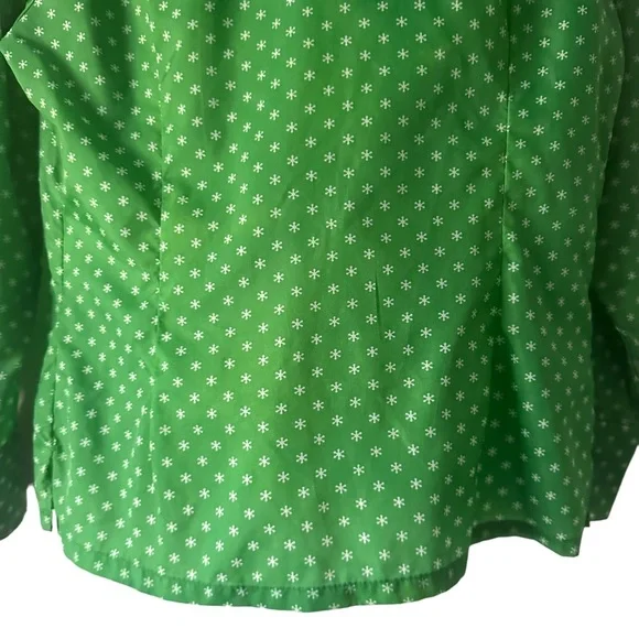 Vintage 1970’s Groovy Flower Print Button Down Top Green Size Small - Picture 11 of 11